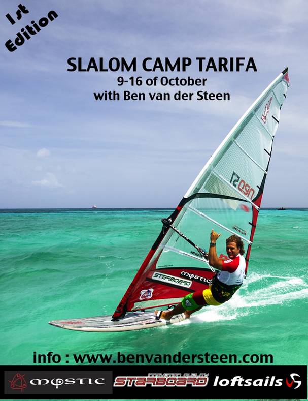 Windsurf slalom camp in Tarifa met Ben van der Steen