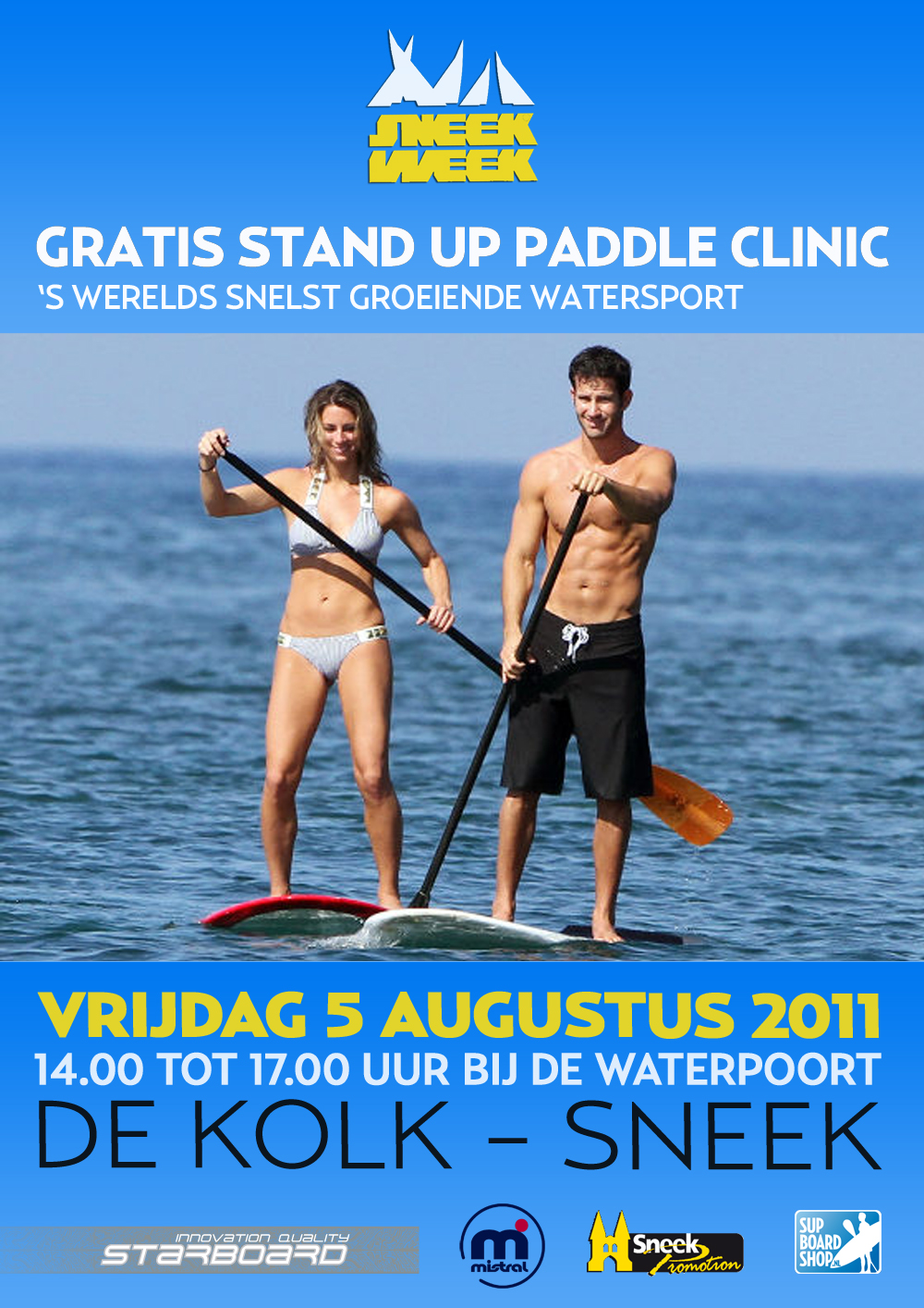 Stand up paddle clinic - Sneekweek 2011